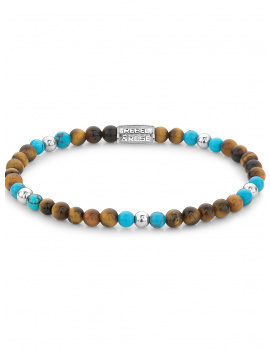 Rebel & Ružové Bracelet Mix Tiger Turquoise RR-40109-S-S ladies
