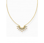 Thomas Sabo KE2203-488-7-L45V Gold plated chain w. sunbeams and coloured stones