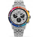 Louis XVI LXVI1121 Majeste Iced Out Chronograph mens watch 43mm 5ATM