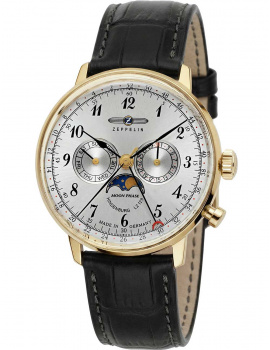 Zeppelin 7038-1 Hindenburg moon phase LZ129 40mm 3ATM