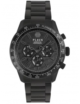 Philipp Plein PWPYA0624 Mens Watch Pleinmeter Chronograph 44mm 5ATM