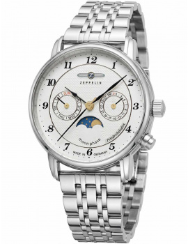 Zeppelin 8537M-1 Friedrichshafen Moon Phase 35mm 5ATM