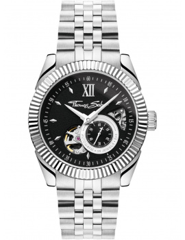 Thomas Sabo WA0411-201-203 Mens Watch Automatic Watch with Black dial 41mm 5ATM