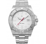 Paul Rich PR-46709 Mens Watch Crystal Bay Arctic Shore Silver White 40mm 5ATM