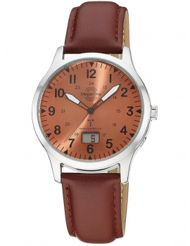 Master Time MTGA-10959-82L Mens Watch Radio Controlled Super Power Aviation 40mm 3ATM