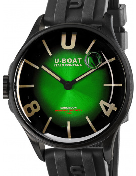 U-Boat 9503/A Darkmoon Green PVD Soleil Mens Watch 40mm 5ATM