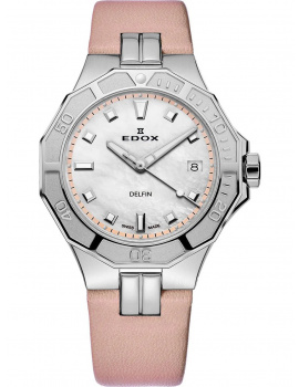 Edox 53020-3C-NARN Delfin Diver Ladies Watch 38mm 20ATM