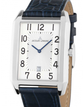 Jacques Lemans 1-2160.1A Torino square Mens Watch 34mm 5ATM