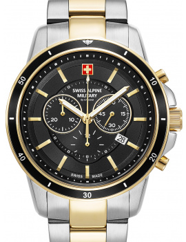 Swiss Alpine Military 7089.9147 Chronograph Mens Watch 44mm 10ATM
