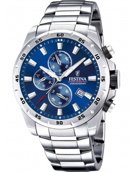 Festina F20463/2 Športové Chronograph Mens Watch 45mm 10ATM