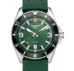 Swiss Alpine Military 7034.1838 Mens Watch Sierra silver green 42mm 10ATM