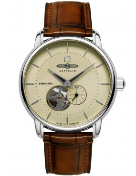 Zeppelin 8166-1 Mens Watch Bodensee Automatic 40mm 5ATM